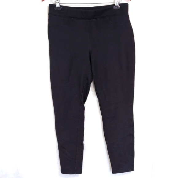 Hue Black Stretch Pull-On Jeggings Size Large - Picture 1 of 5
